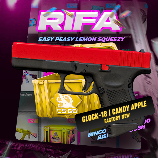 22/10 • GRÁTIS - Glock-18 | Candy Apple (FN)